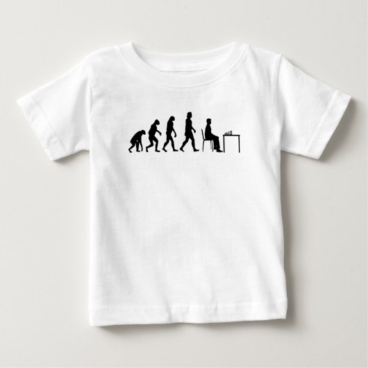 Schach - Evolution des Schachspielers Baby T-shirt (Vorderseite)