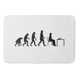Schach - Evolution des Schachspielers Badematte
