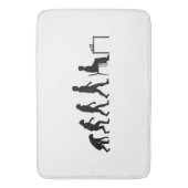 Schach - Evolution des Schachspielers Badematte (Vorderseite Vertikal)