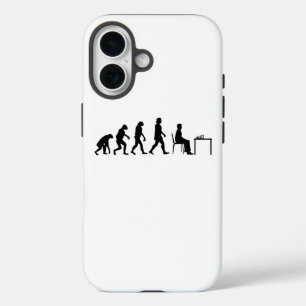 Schach - Evolution des Schachspielers iPhone 16 Hülle