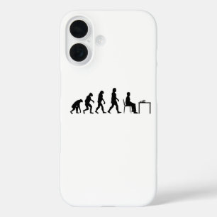 Schach - Evolution des Schachspielers iPhone 16 Hülle