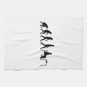 Schach - Evolution des Schachspielers Geschirrtuch (Horizontal)