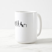 Schach - Evolution des Schachspielers Kaffeetasse (VorderseiteRechts)