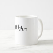 Schach - Evolution des Schachspielers Kaffeetasse (VorderseiteRechts)