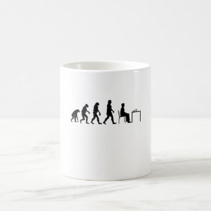 Schach - Evolution des Schachspielers Kaffeetasse