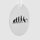 Schach - Evolution des Schachspielers Ornament (Vorderseite)