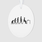 Schach - Evolution des Schachspielers Ornament (Vorderseite)