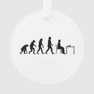 Schach - Evolution des Schachspielers Ornament