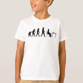 Schach - Evolution des Schachspielers T-Shirt (Vorderseite)