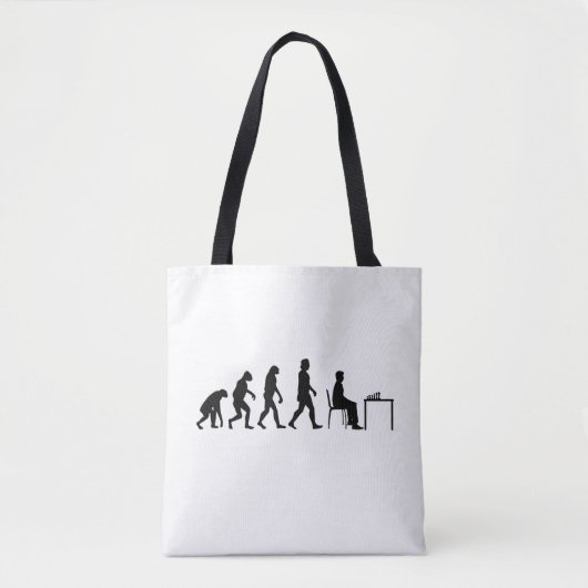 Schach - Evolution des Schachspielers Tasche (Vorderseite)