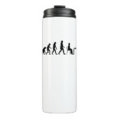 Schach - Evolution des Schachspielers Thermosbecher (Vorderseite)