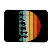 Schach Evolution Retro Vintages Geschenk für Schac Magnet (Horizontal)