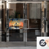 Schach Fensteraufkleber (Büro Tür)