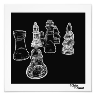 Schach Fotodruck