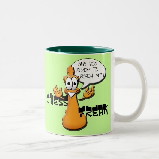Schach-Freak Zweifarbige Tasse (Rechts)