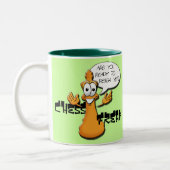 Schach-Freak Zweifarbige Tasse (Links)