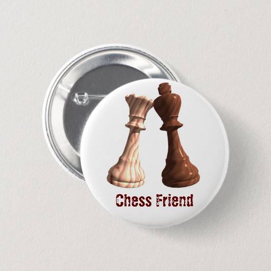 Schach-Freund - WKBQ Button (Vorne & Hinten)