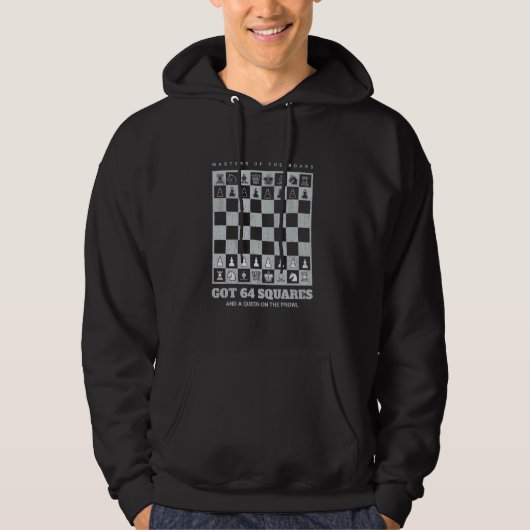 Schach Funny Player Joke, Checkmate Hoodie (Vorderseite)