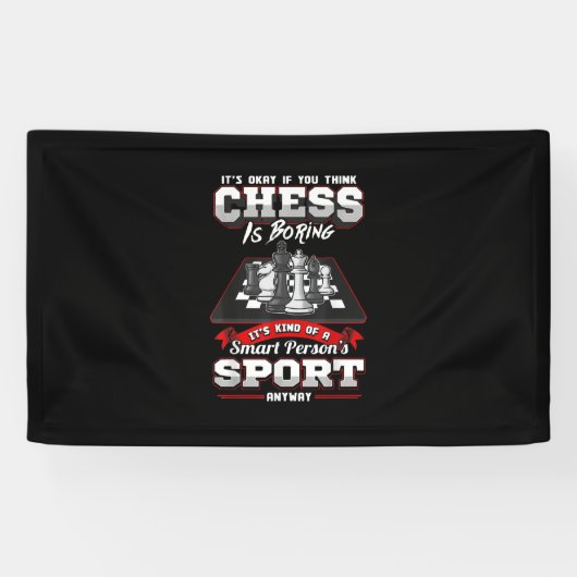 Schach Funny Quotes Spaß Redewendungen Banner (Horizontal)