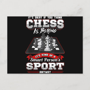 Schach Funny Quotes Spaß Redewendungen Feiertagspostkarte