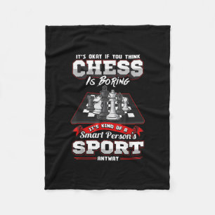 Schach Funny Quotes Spaß Redewendungen Fleecedecke
