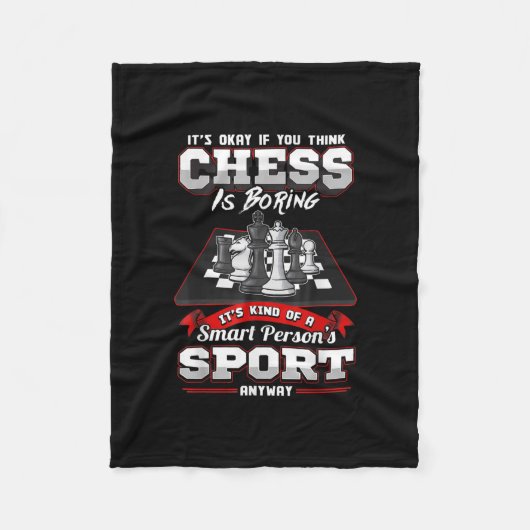 Schach Funny Quotes Spaß Redewendungen Fleecedecke (Vorderseite)