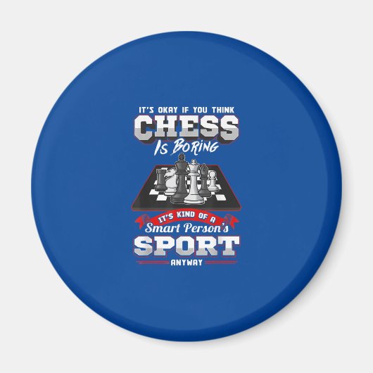 Schach Funny Quotes Spaß Redewendungen Magnet (Vorne)