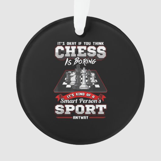 Schach Funny Quotes Spaß Redewendungen Ornament (Vorderseite)