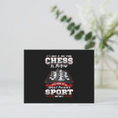 Schach Funny Quotes Spaß Redewendungen Postkarte (Stehend Vorderseite)
