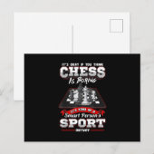 Schach Funny Quotes Spaß Redewendungen Postkarte (Vorne/Hinten)