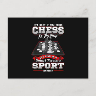 Schach Funny Quotes Spaß Redewendungen Postkarte