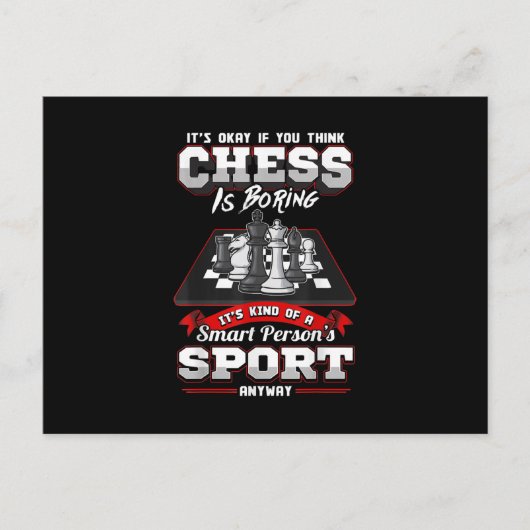 Schach Funny Quotes Spaß Redewendungen Postkarte (Vorderseite)