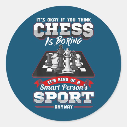 Schach Funny Quotes Spaß Redewendungen Runder Aufkleber (Vorderseite)