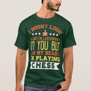 Schach-Funny sieht aus, als ob ich in meinem Kopfs T-Shirt