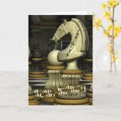 Schach-Geburtstagskarte Karte (Gelbe Blume)