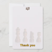 Schach-Geburtstagsparty Einladung für Schachspiele (Rückseite)