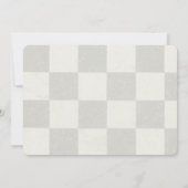 Schach Geburtstagsparty Einladung mit Ihrem Bild (Rückseite)