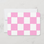 Schach Geburtstagsparty für Mädchen mit individuel Einladung (Rückseite)