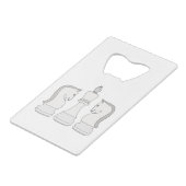 Schach Geldbeutel Flaschenöffner (Rückseite Schrägansicht)