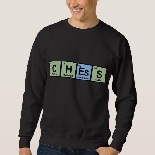 Schach gemacht von den Elementen Sweatshirt (Vorderseite)