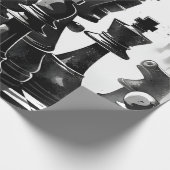 Schach Geschenkpapier (Ecke)