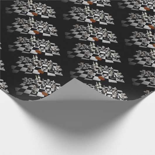 Schach Geschenkpapier (Ecke)