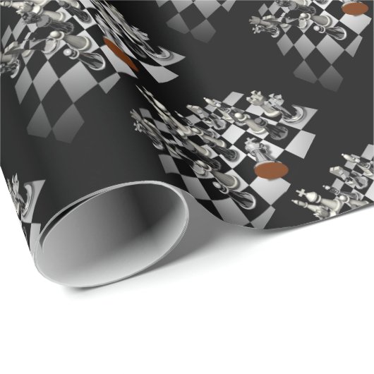 Schach Geschenkpapier (Rolleneckpunkt)