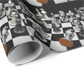 Schach Geschenkpapier (Rolleneckpunkt)