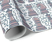 Schach-Geschenkpapier, Schachbrett-Geschenkverpack Geschenkpapier (Rolleneckpunkt)