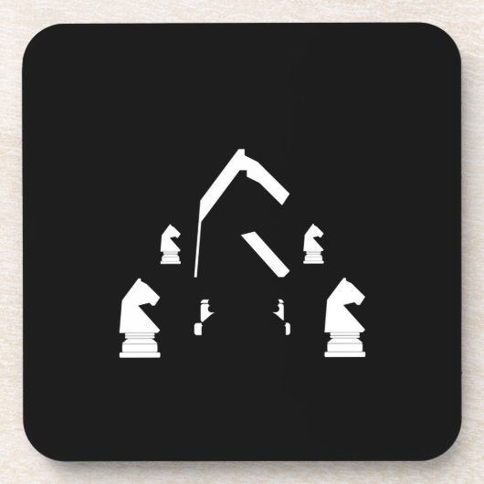 Schach Getränkeuntersetzer (Vorderseite)