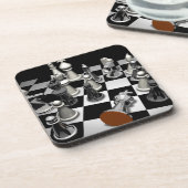 Schach Getränkeuntersetzer (Linke Seite)