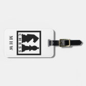 SCHACH-Gewohnheits-Gepäckanhänger Gepäckanhänger (Vorderseite horizontal)