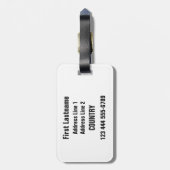 SCHACH-Gewohnheits-Gepäckanhänger Gepäckanhänger (Rückseite vertikal)