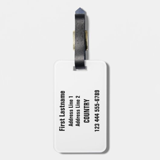 SCHACH-Gewohnheits-Gepäckanhänger Gepäckanhänger (Rückseite vertikal)